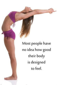 yoga backbend inspirational poster MOTIVATIONAL QUOTE athletic 24X36 SEXY