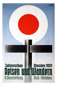 vintage travel poster REISEN WANDERN GRAMMER german '28 PRIZED classic 24X36