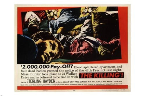 THE KILLING by Stanley Kubrick 1956 MOVIE POSTER 24X36 MURDER MYSTERY hot new