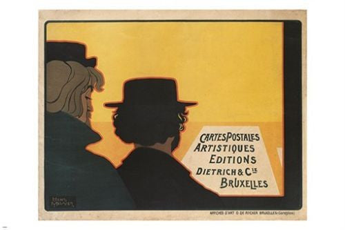 DIETRICH & CIE cartes postales artistiques edition VINTAGE ART POSTER 24X36