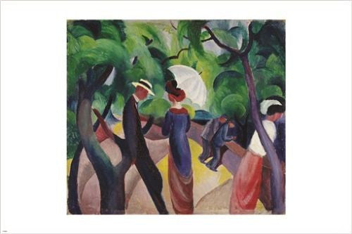 PROMENADE august macke VINTAGE PAINTING art poster ORPHIC CUBISM 24X36 new