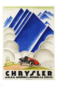 CHRYSLER AUTOMOBILE 1922 vintage ad poster OTTO ERNST zurich 24X36 HOT NEW
