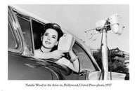 vintage NATALIE WOOD at the drive-in ARTS POSTER UP PHOTO 24X36 movie star