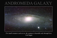 ANDROMEDA GALAXY from telescope INSPIRATIONAL poster QUOTE 24X36 wisdom