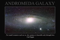 ANDROMEDA GALAXY from telescope INSPIRATIONAL poster QUOTE 24X36 wisdom
