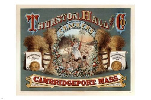 Thurston Hall CRACKERS vintage ad poster United States 1875 24X36 RARE