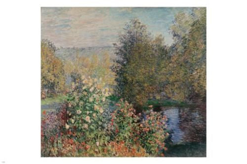 CLAUDE MONET Corner Of The Garden At Montgeron FINE ART POSTER 24X36