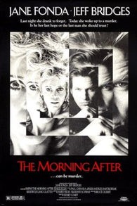 JANE FONDA jeff bridges THE MORNING AFTER b/w movie poster 24X36 CRIME DRAMA