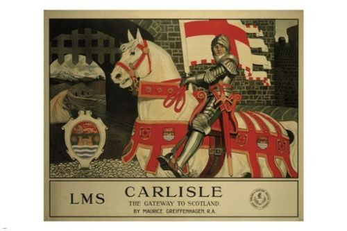 CARLISLE-GATEWAY TO SCOTLAND vintage poster maurice greiffenhagen 1924 24X36