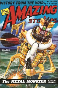 AMAZING STORIES vintage COMIC BOOK cover poster MARCH ISSUE adventure 24X36