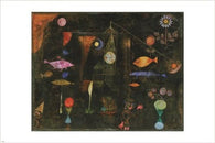 FAMOUS PAINTING - FISH MAGIC paul klee vintage art poster COLLECTORS 24X36