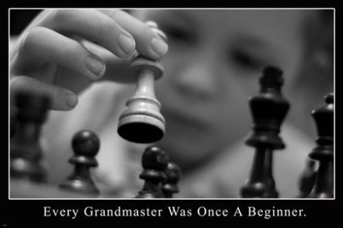 GRANDMASTER KID MOTIVATIONAL POSTER 24X36 strategic chess moves PLAY