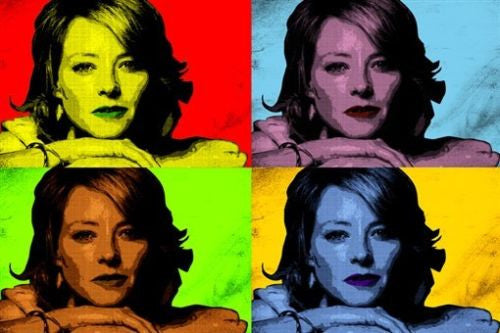 JODIE FOSTER celebrity actress MULTIPLE IMAGE pop art poster SOFT 24X36 new