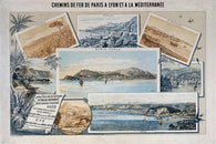 vintage travel poster FRENCH RAILWAYS postcards photos COLLECTIBLE 24X36 hot