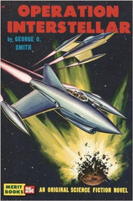 vintage sci-fi novel cover poster OPERATION INTERSTELLAR  futuristic 24X36