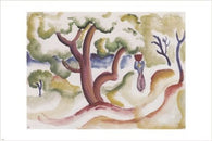 august macke WOMAN WITH JUG vintage art poster GERMAN EXRESSIONIST 24X36 hot