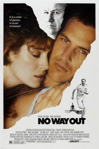 NO WAY OUT movie poster KEVIN COSTNER drama romance GENE HACKMAN 24X36 hot