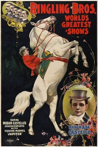 RINGLING BROS vintage circus poster TRADITIONAL first rate HOT NEW 24X36