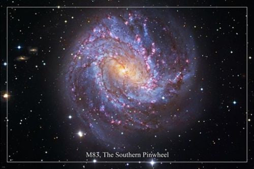 M83 THE SOUTHERN PINWHEEL Hubble Space Image Poster 24X36 SPIRAL GALAXY