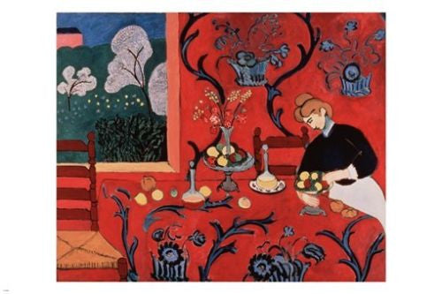henri matisse THE RED ROOM HARMONY 24X36 fine art poster IMPRESSIONIST rare