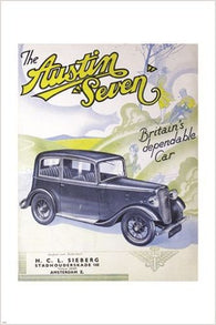 dutch catalog for the AUSTIN SEVEN (BABY AUSTIN) vintage car poster 24X36
