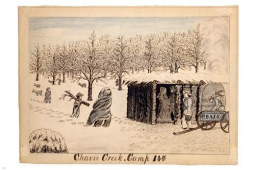 chavis creek CAMP 14th by daniel jenks fine arts 1859 POSTER 24X36 DRAWING