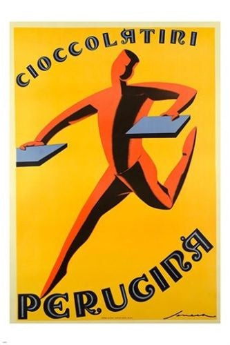 perugina chocolatier vintage ad poster ITALIAN COMPANY unique RENOWNED 24X36