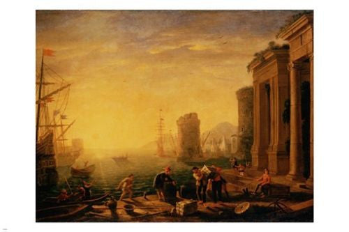 Claude Le Lorrain Gellee MORNING IN THE HARBOUR Fine Art Poster 24X36 GOLDEN