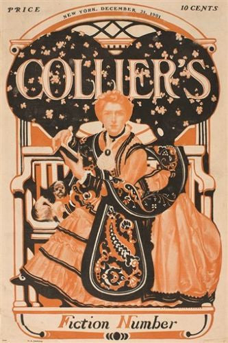 fiction number COLLIER'S MAGAZINE COVER vintage poster FX LEYENDECKER 24X36