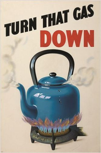 fuel economy ad poster TURN THAT GAS DOWN vintage one-of-a-kind RARE 24X36