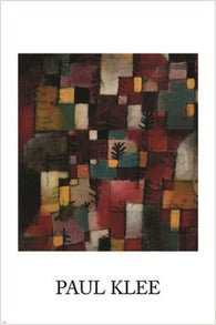 paul klee 1920 REDGREEN & VIOLET YELLOW RHYTHMS vintage art poster 24X36 HOT
