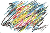 modern art poster unique one-of-a-kind COLORFUL COLLECTORS ABSTRACT 24X36