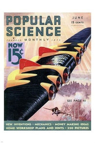 popular science monthly VINTAGE MAG COVER POSTER rare EDUCATIONAL 24X36 new