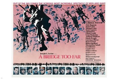 A BRIDGE TOO FAR MOVIE POSTER michael CAINE sean CONNERY james CAAN 24X36 WAR