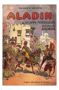 ALADIN vintage french travel poster COLLECTORS unique FIRST RATE 24X36 rare
