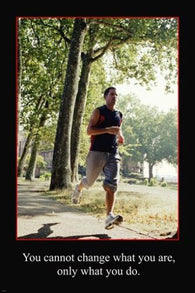 man running on path MOTIVATIONAL POSTER 24X36 TRANSFORMATIONAL quote new