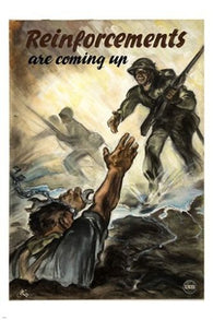 unity of strength REINFORCEMENTS ARE COMING UP vintage war poster 24X36 HOT