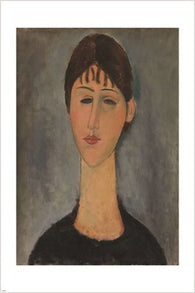 portrait of mme zborowska VINTAGE ART POSTER amedeo modigliani RARE 24X36