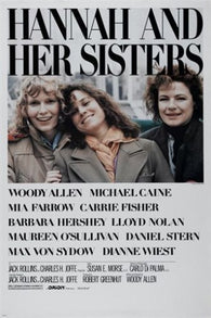 WOODY ALLEN'S hannah and her sisters MOVIE POSTER mia farrow 24X36 CLASSIC