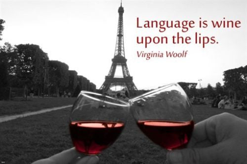 Eiffel Tower and Wine Glass Toast INSPIRATIONAL QUOTE POSTER 24X36 Poetic