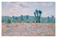 CLAUDE MONET POPPY FIELD 24X36 fine art painting poster