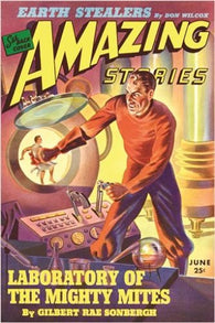 SCI-FI amazing stories VINTAGE COMIC BOOK cover POSTER june issue 24X36 GEM
