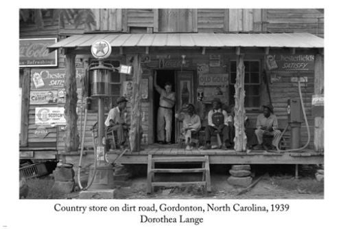 Dorothea Lange COUNTRY STORE ON A DIRT ROAD Photo Poster 24x36 GORDONTON NC