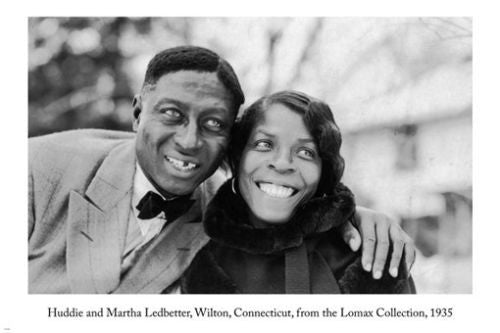 Huddie & Martha LEDBETTER Arts POSTER from Lomax Collection 1935 24X36 photo