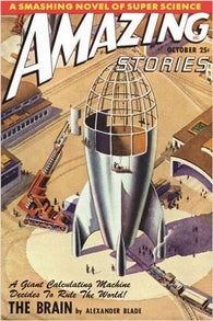 science fiction action AMAZING STORIES vintage comic book cover poster 24X36