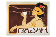 Café Rajah VINTAGE ad poster by HENRI  MEUNIER UK 1897 24X36 STYLE HOT