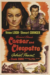 vintage movie poster CAESAR & CLEOPATRA vivien leigh STEWART GRANGER 24X36