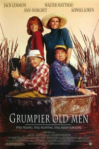 vintage movie poster GRUMPIER OLD MEN sophia loren walter mattheau 24X36 NEW