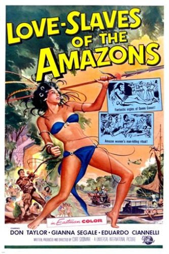 LOVE slaves of the AMAZON movie poster GIANNA SEGALE tribal WILD sexy 24X36