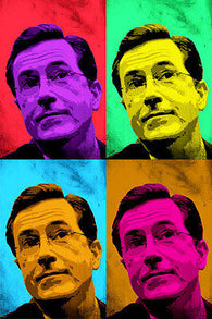 CELEBRITY TALK SHOW HOST Steven Colbert Multiple Image POP ART POSTER 24X36